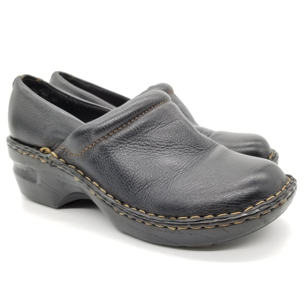 Thom McAn Sharon Leather Working Clogs Sz 7 Wide